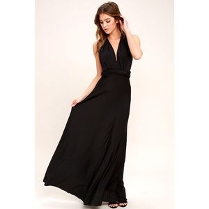 Lulu's black infinity dress!! Size XL. Worn once!